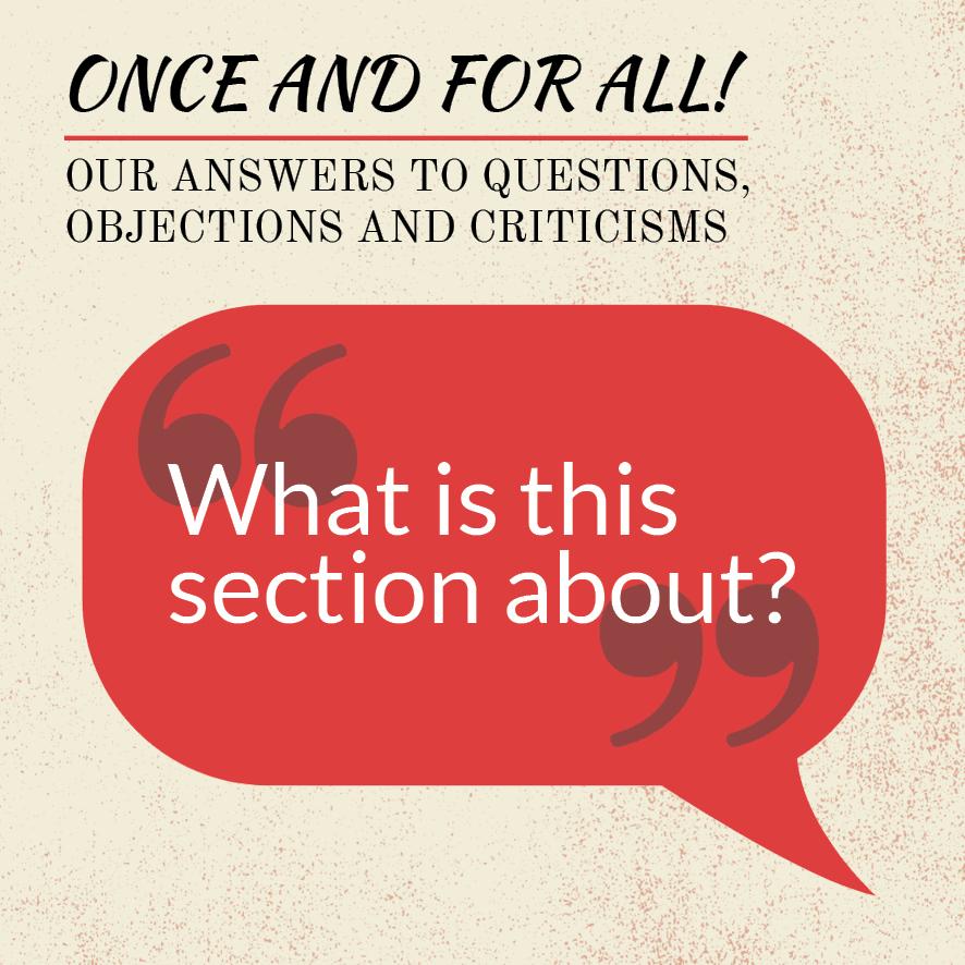Once and for all! (FAQ - Part 2)